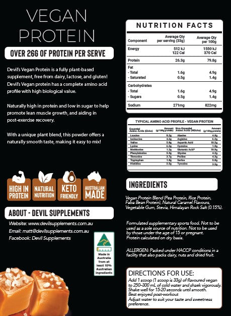 Vegan Protein - Salted Caramel